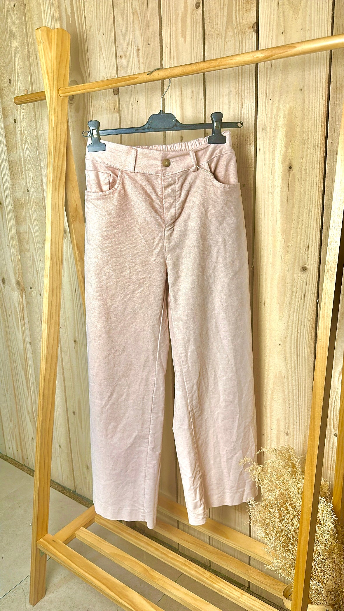 Pantalon rose poudré