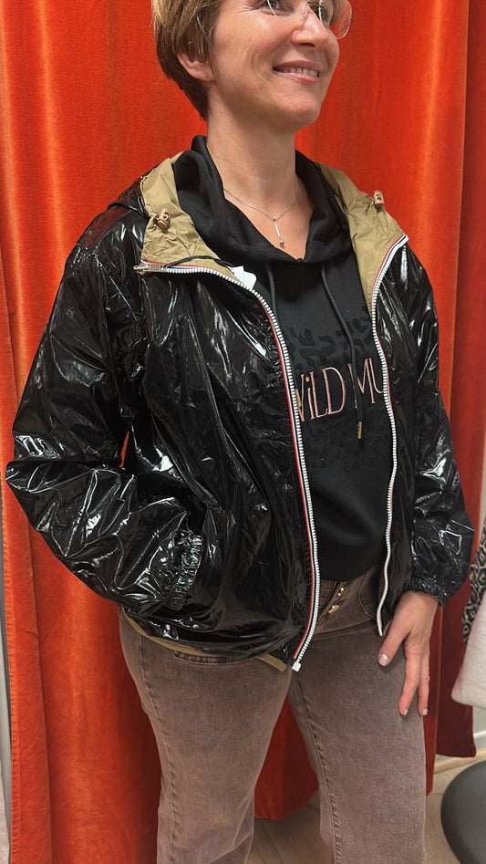 Imperméable court réversible