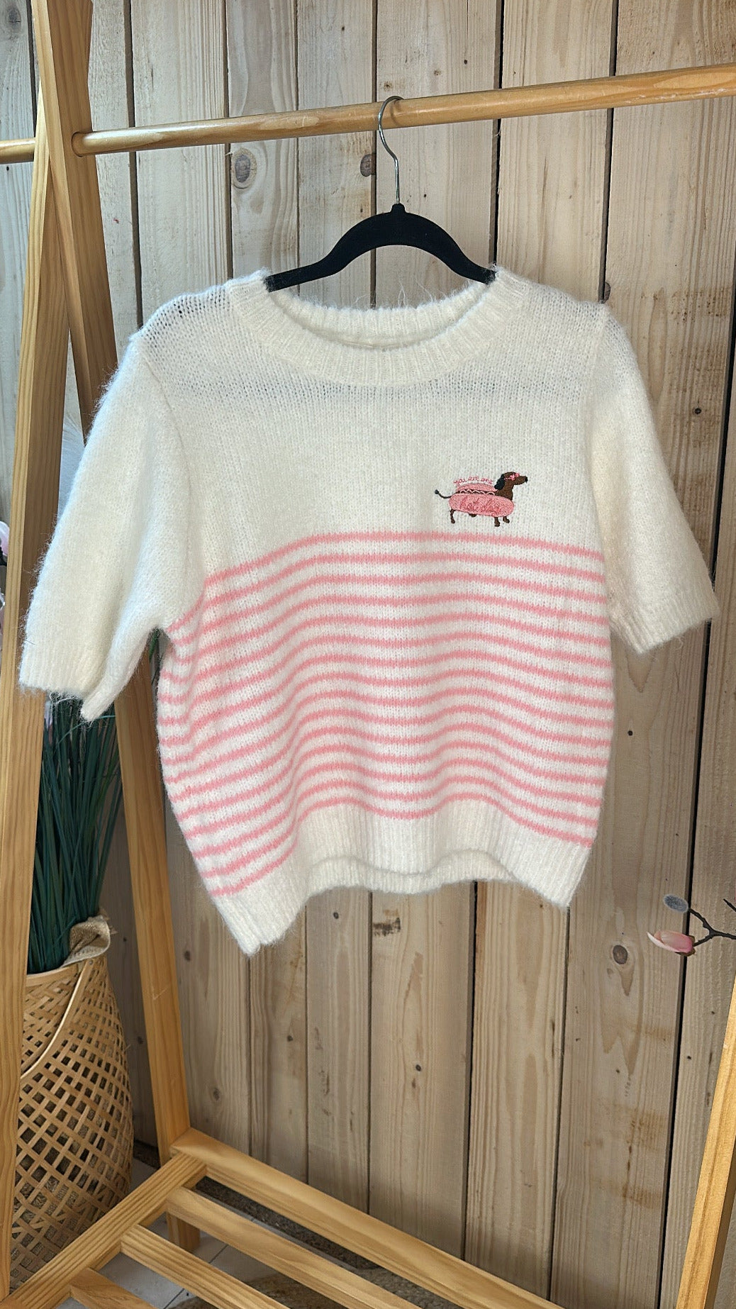 Pull rayé fantaisie