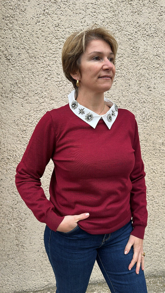 Pull col chemise 2