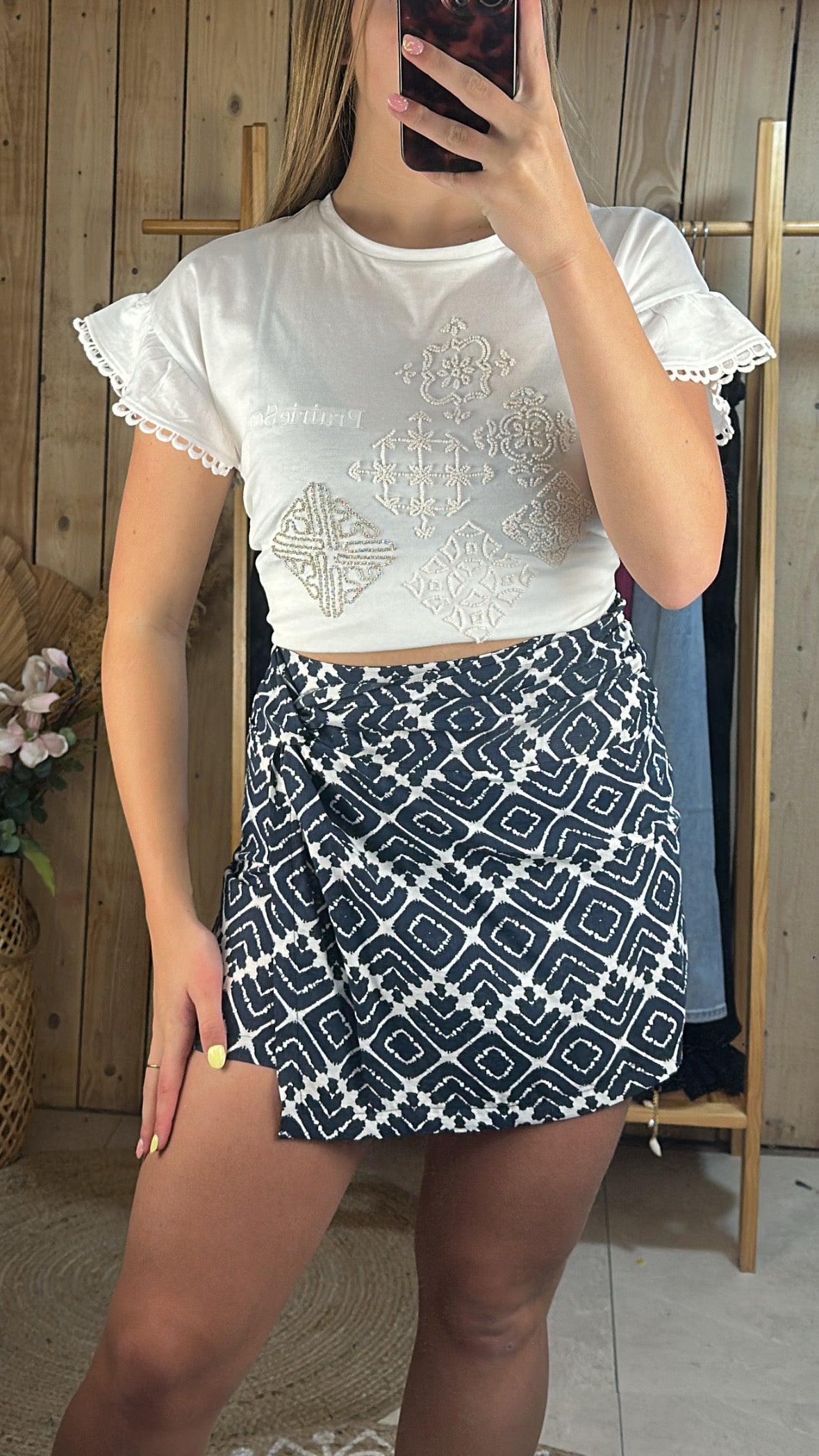 Jupe short marine