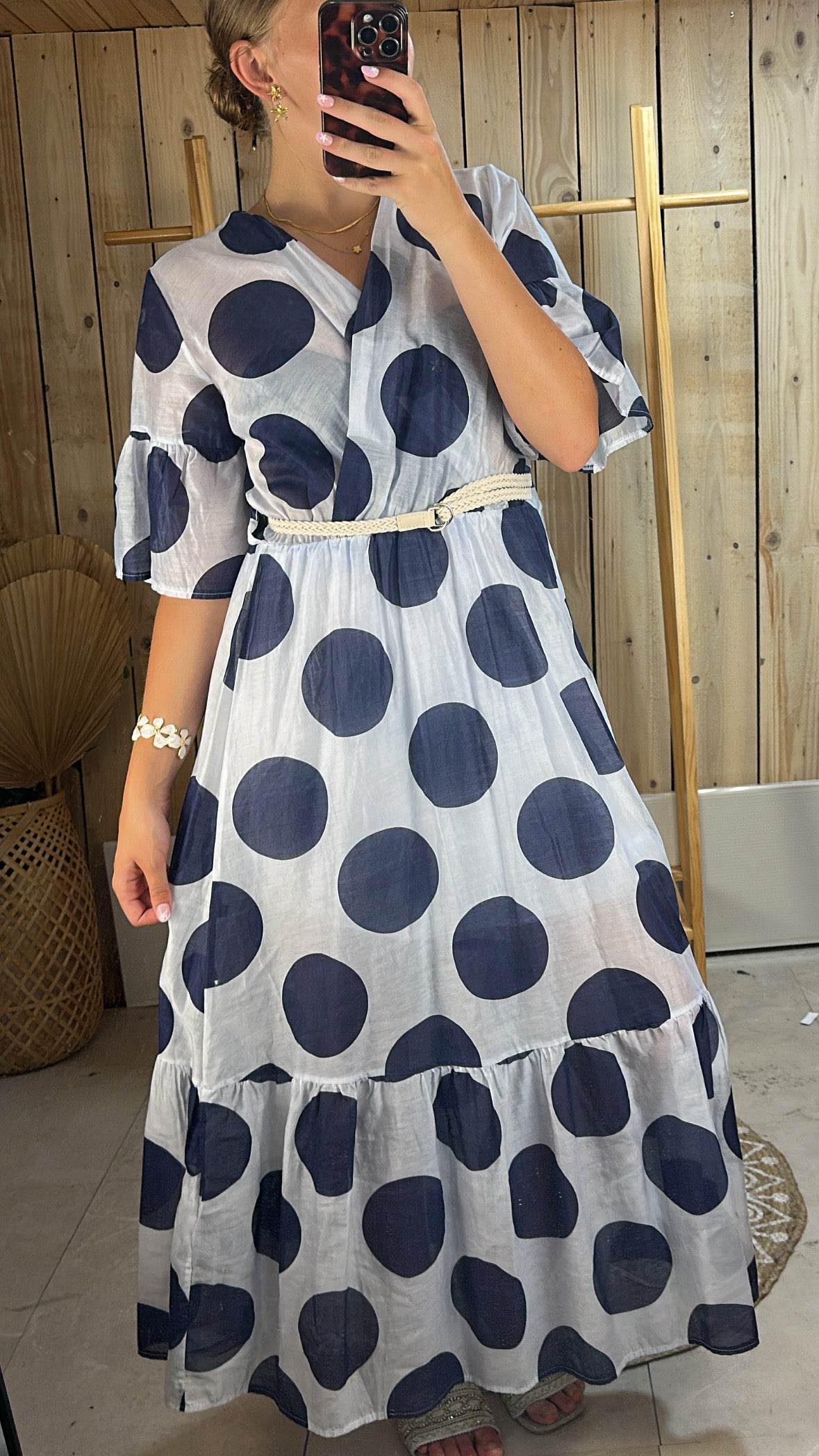 Robe à pois