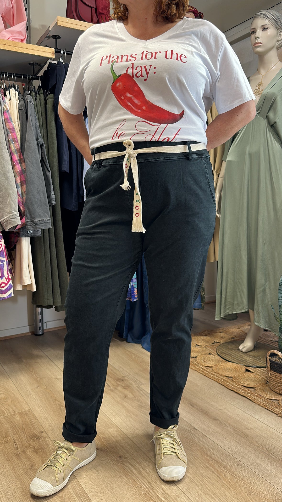 Pantalon chino carotte