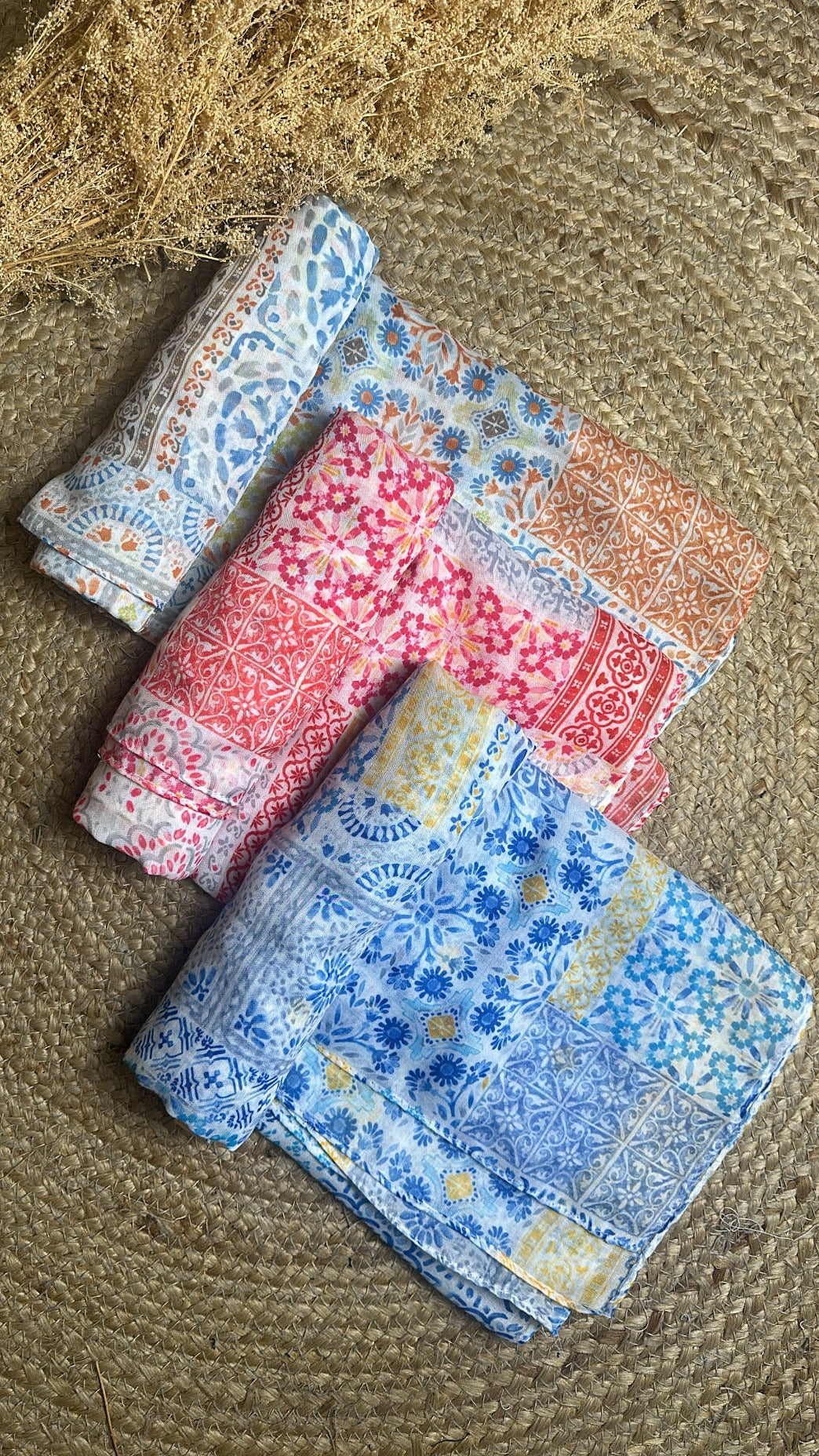 Foulards fleuris