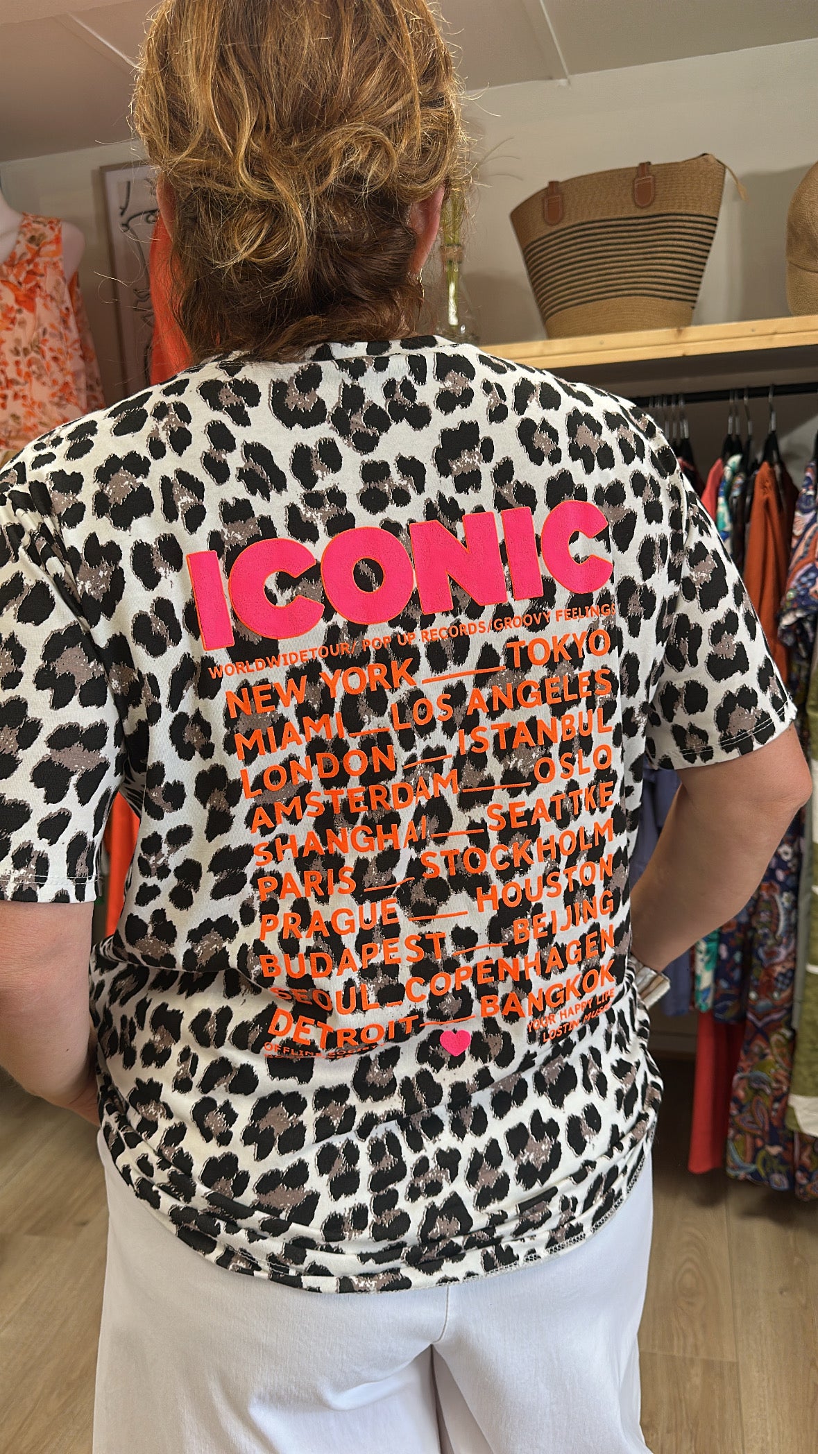 T-shirt léopard "ICONIC"