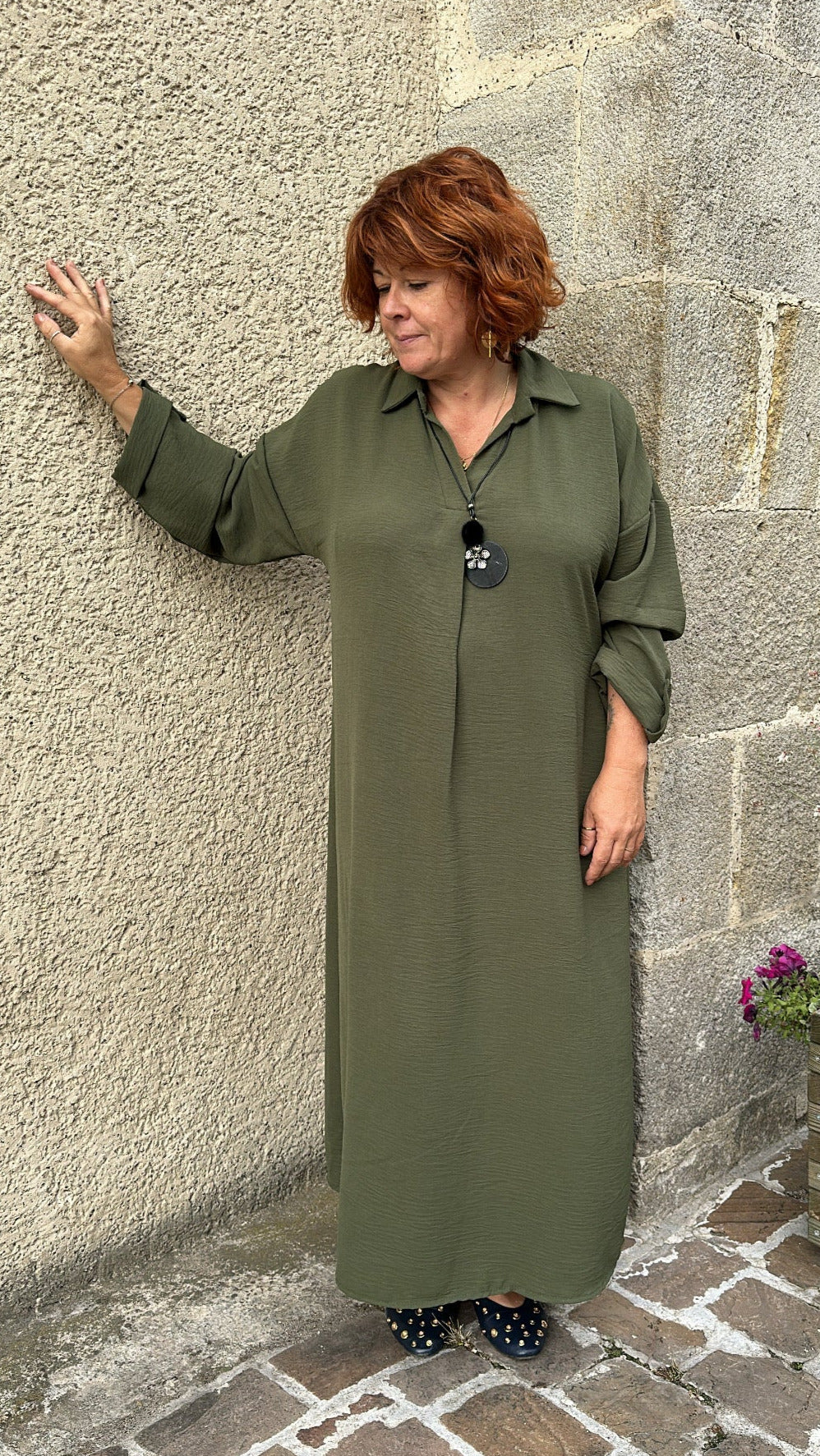 Robe longue grande taille