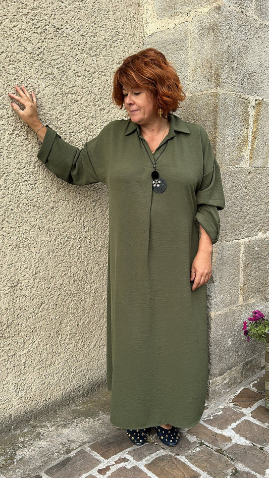 Robe longue grande taille