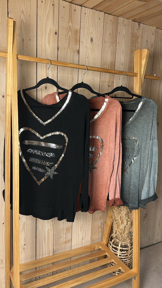 T-shirt coeur