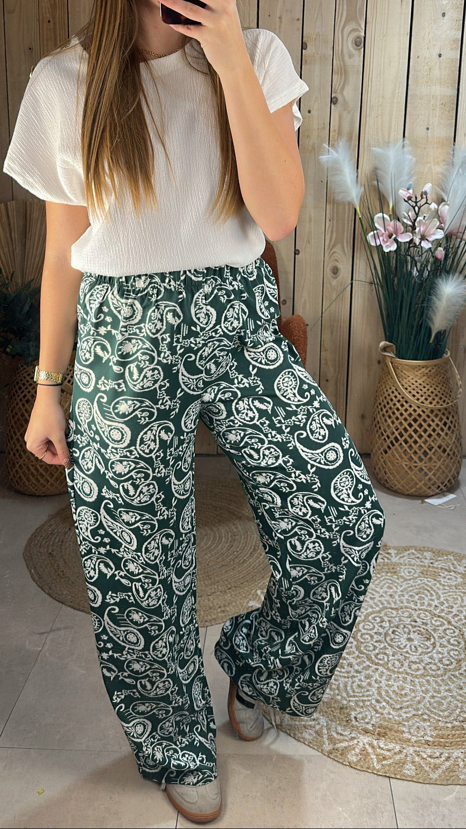 Pantalon Large "Émeraude"