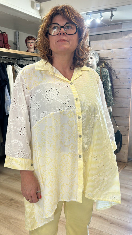 Blouse asymétrique fantaisie