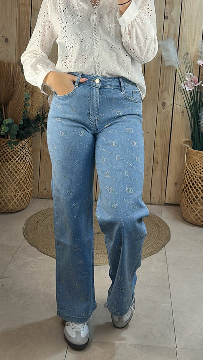 Jean strass denim
