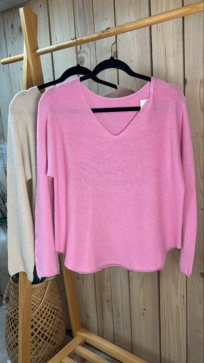 Pull Col V "Douceur" – Frais & Décontracté