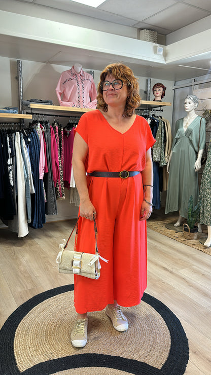 Combinaison fluide avec ceinture