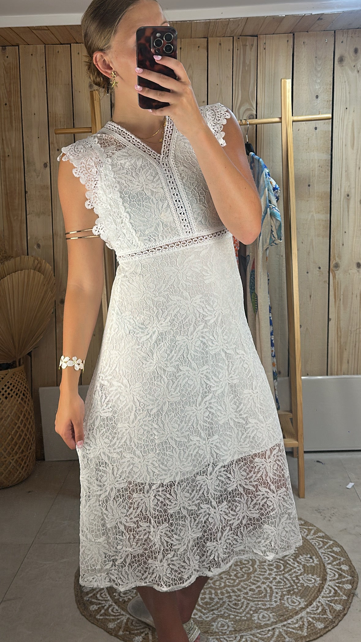 Robe dentelle blanche