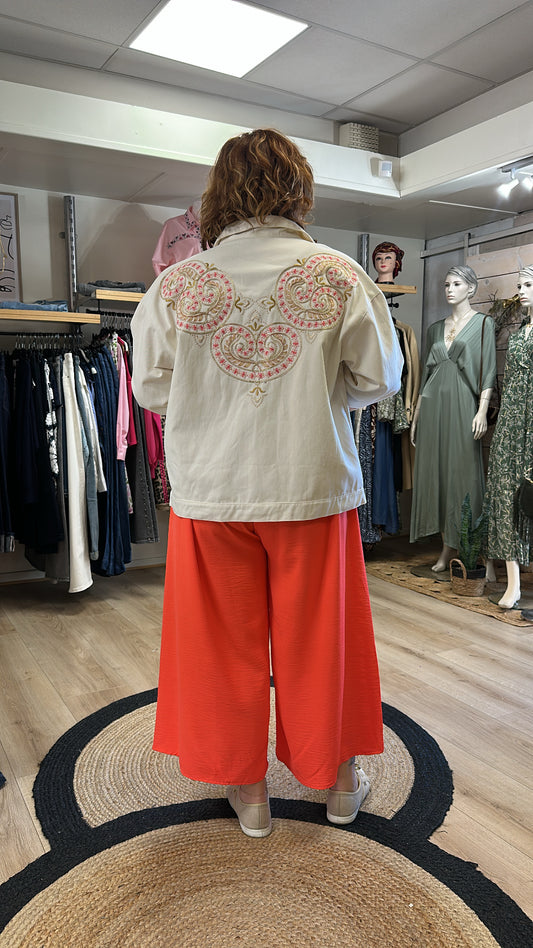 Veste en jean fantaisie