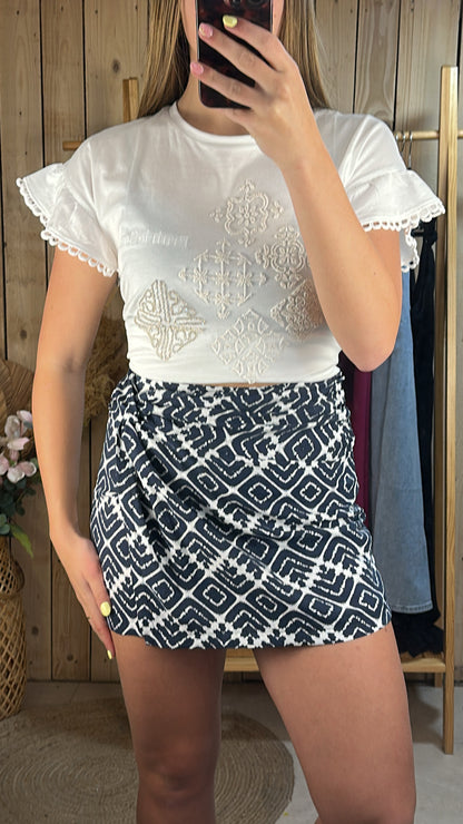Jupe short marine