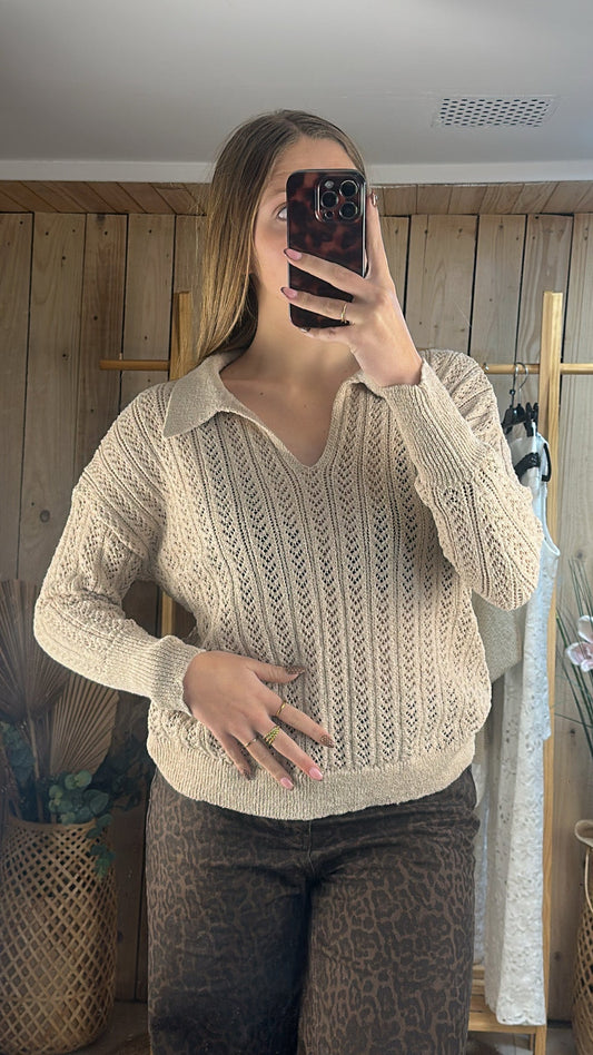 Pull en maille bohème
