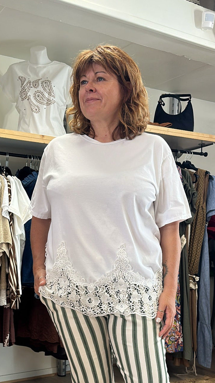 T- shirt dentelle