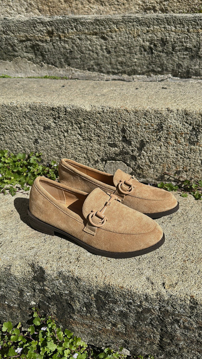 Mocassins effet daim