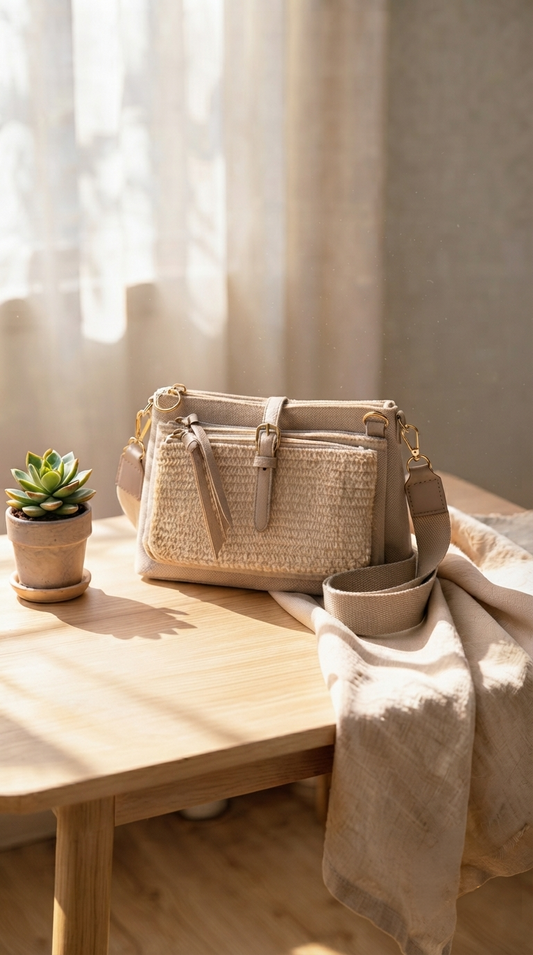 Sac bandoulière multi poches
