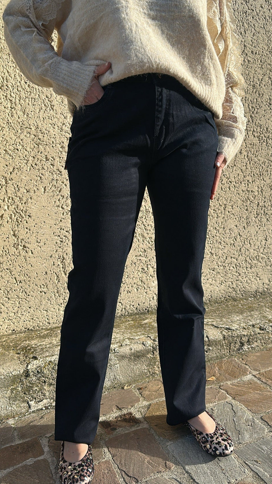 Jean brut coupe droite
