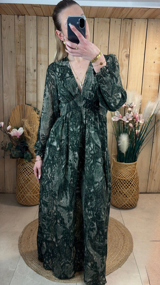 Robe longue verte