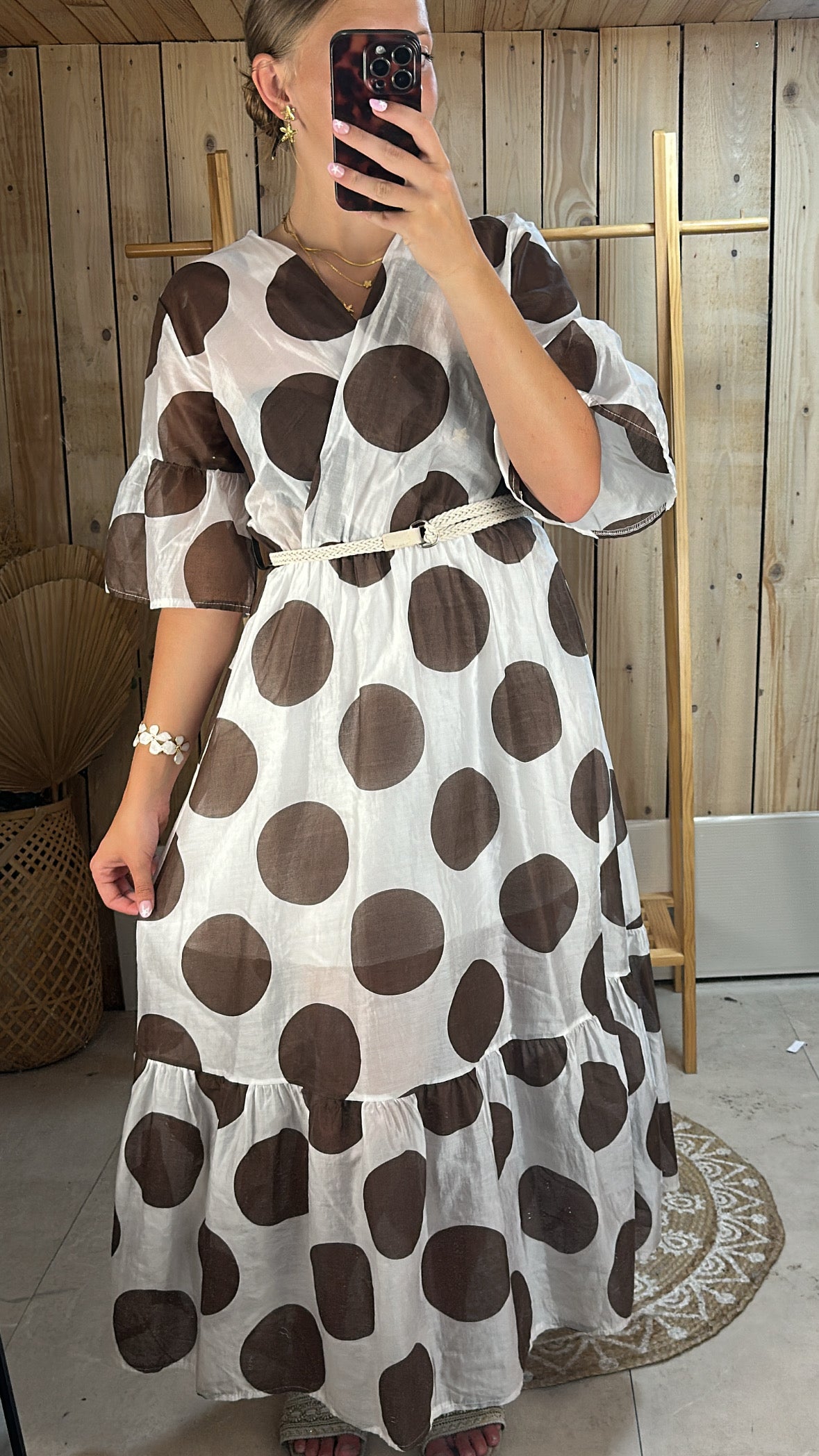 Robe à pois