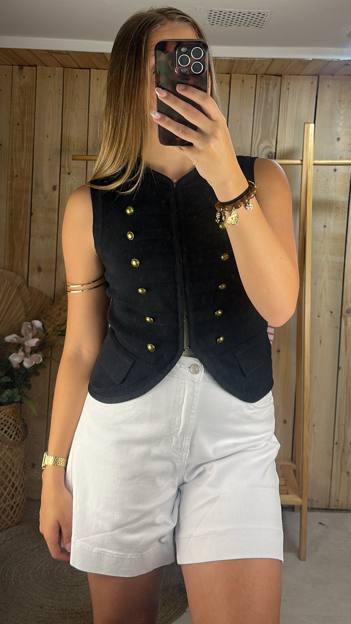Gilet boutonnè sans manche