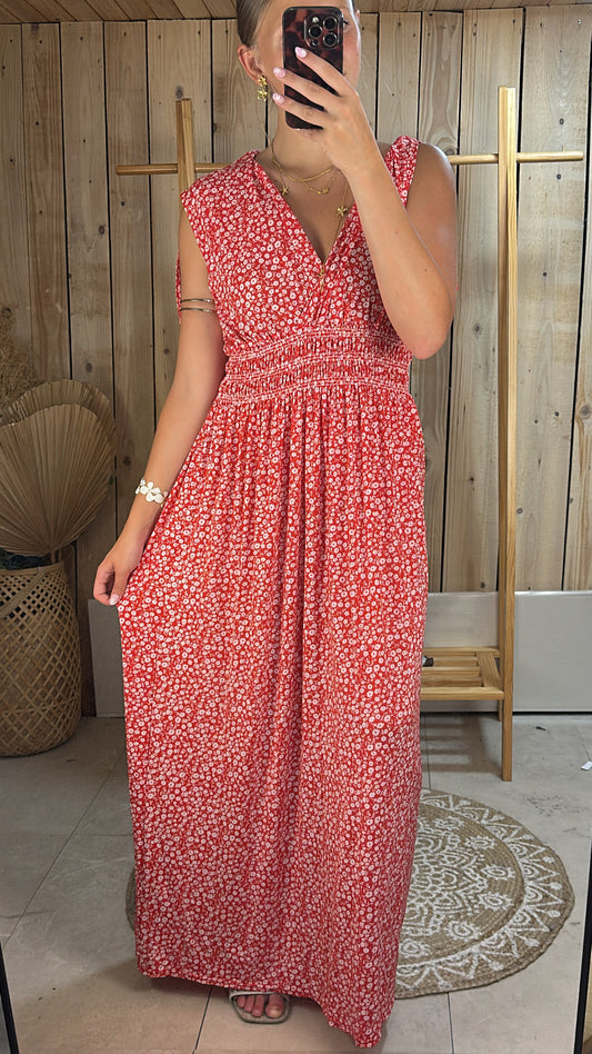 Robe longue fleuri maillot de bain