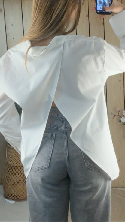 Chemise blanche croisée