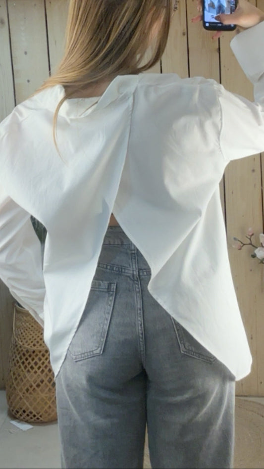 Chemise blanche croisée