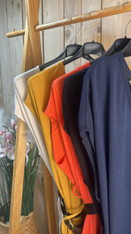 Combinaison fluide avec ceinture