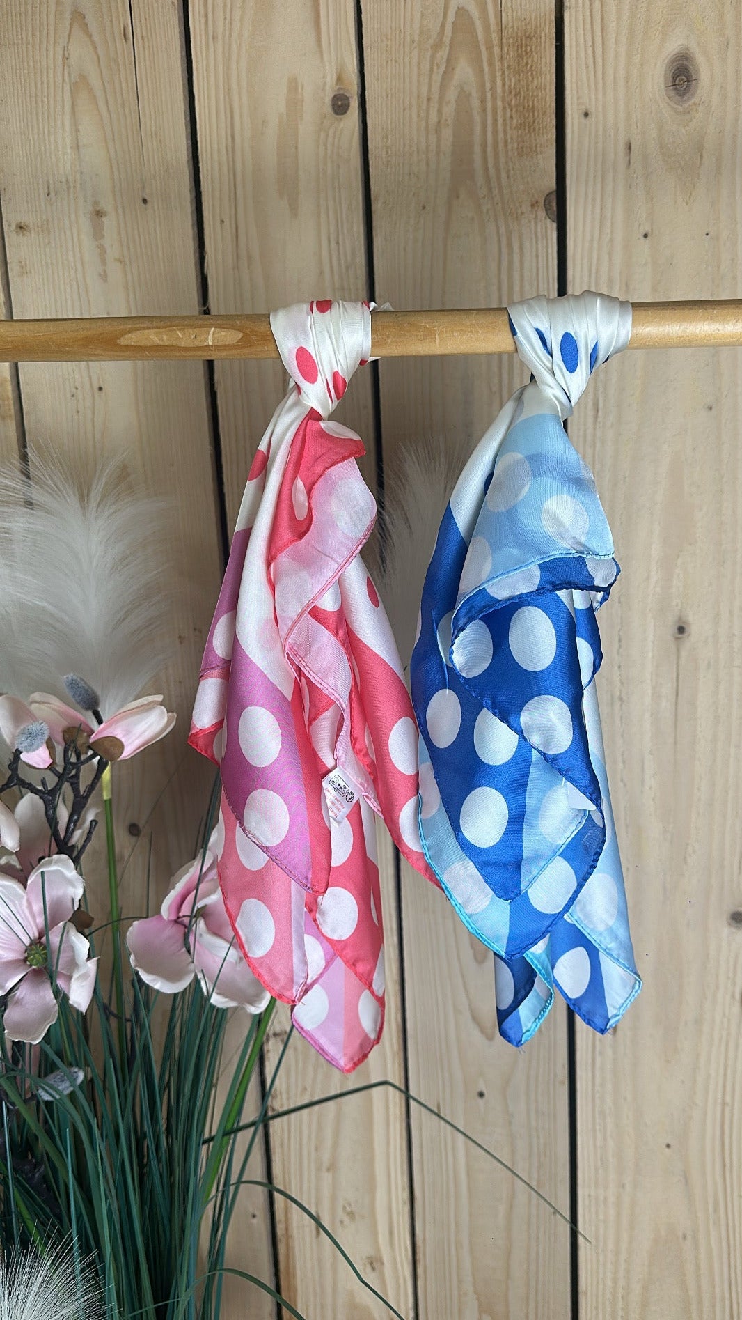 Foulard satinée pois