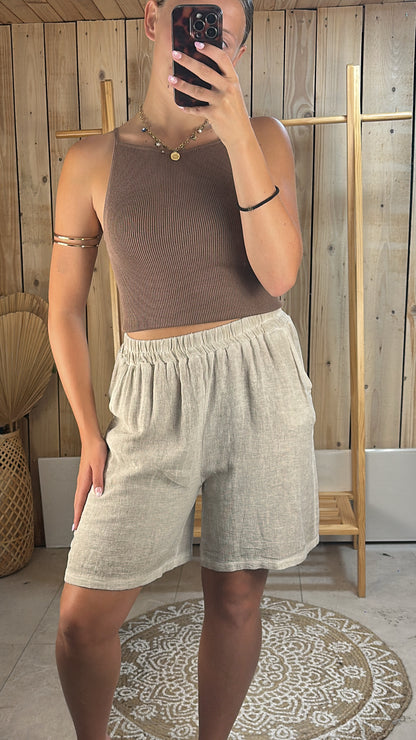 Short long décontracté