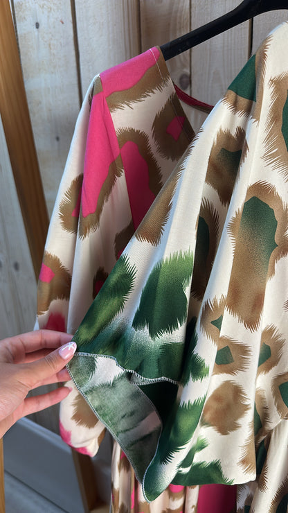 Robe longue léopard