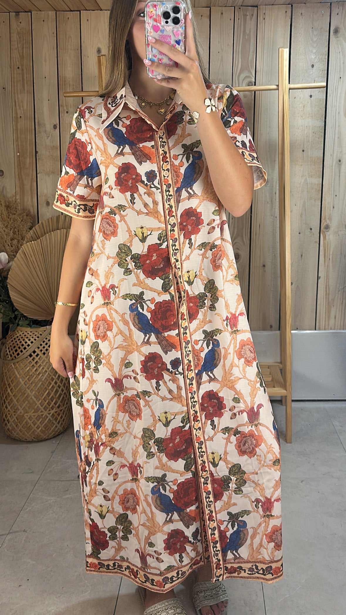 Robe chemise longue