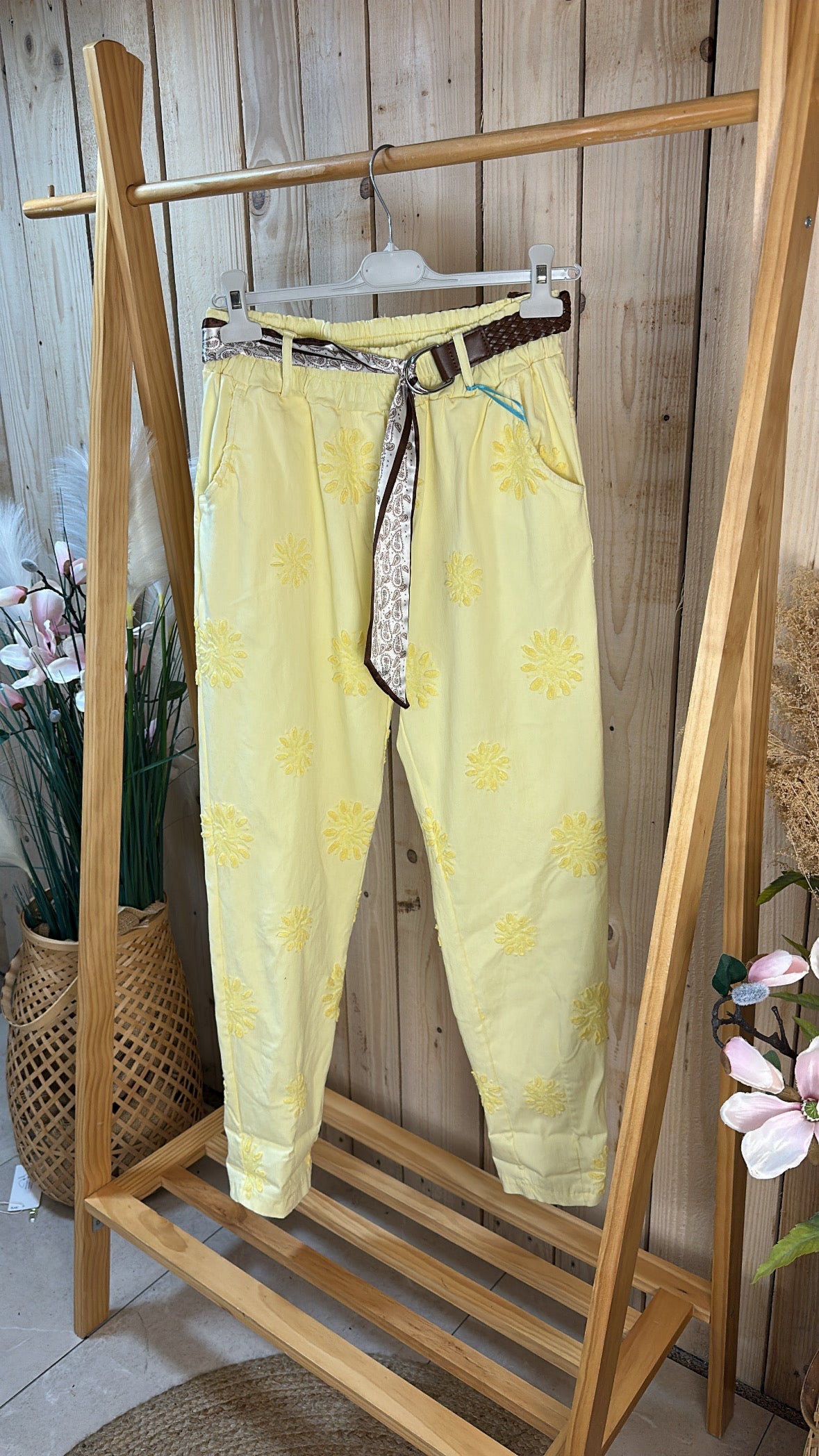Pantalon jaune "Soleil"