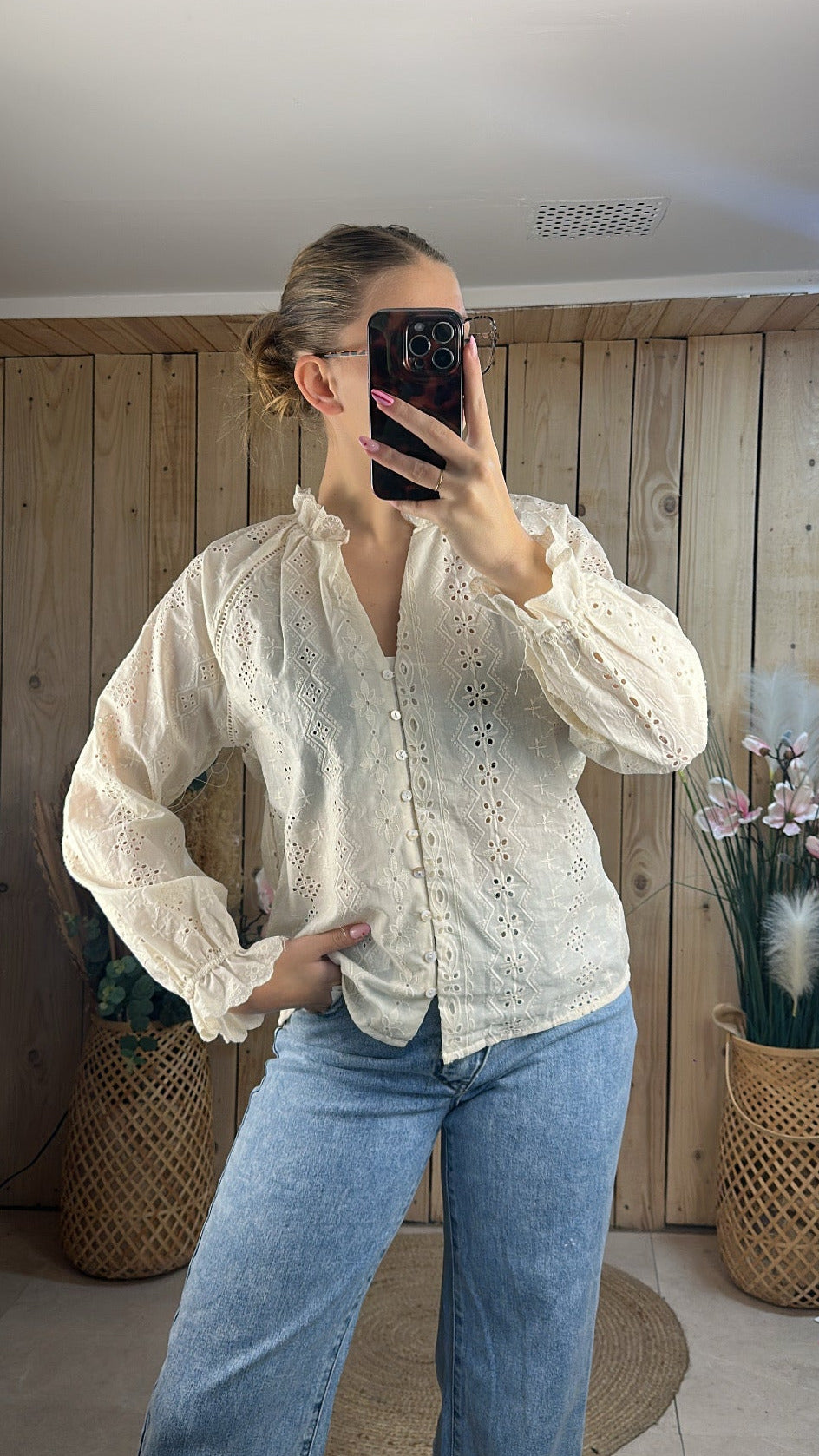 La blouse " anglaise " écru