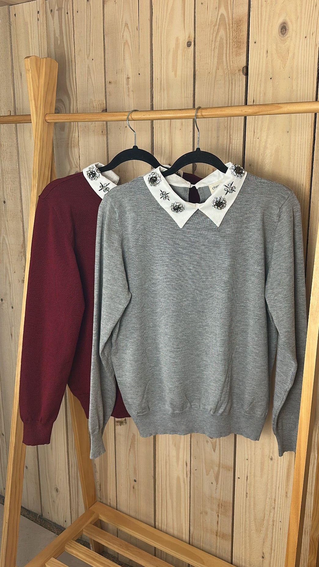 Pull col chemise 2