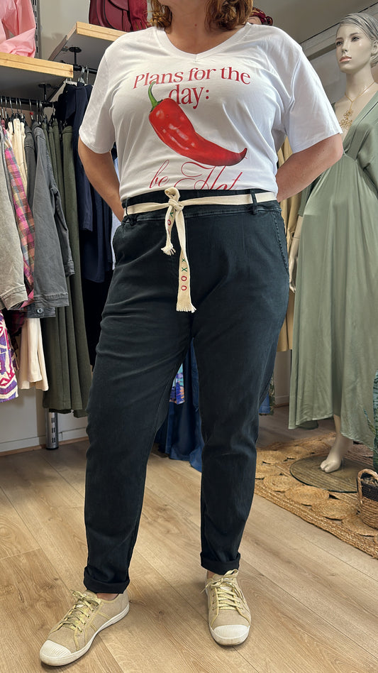 Pantalon chino carotte