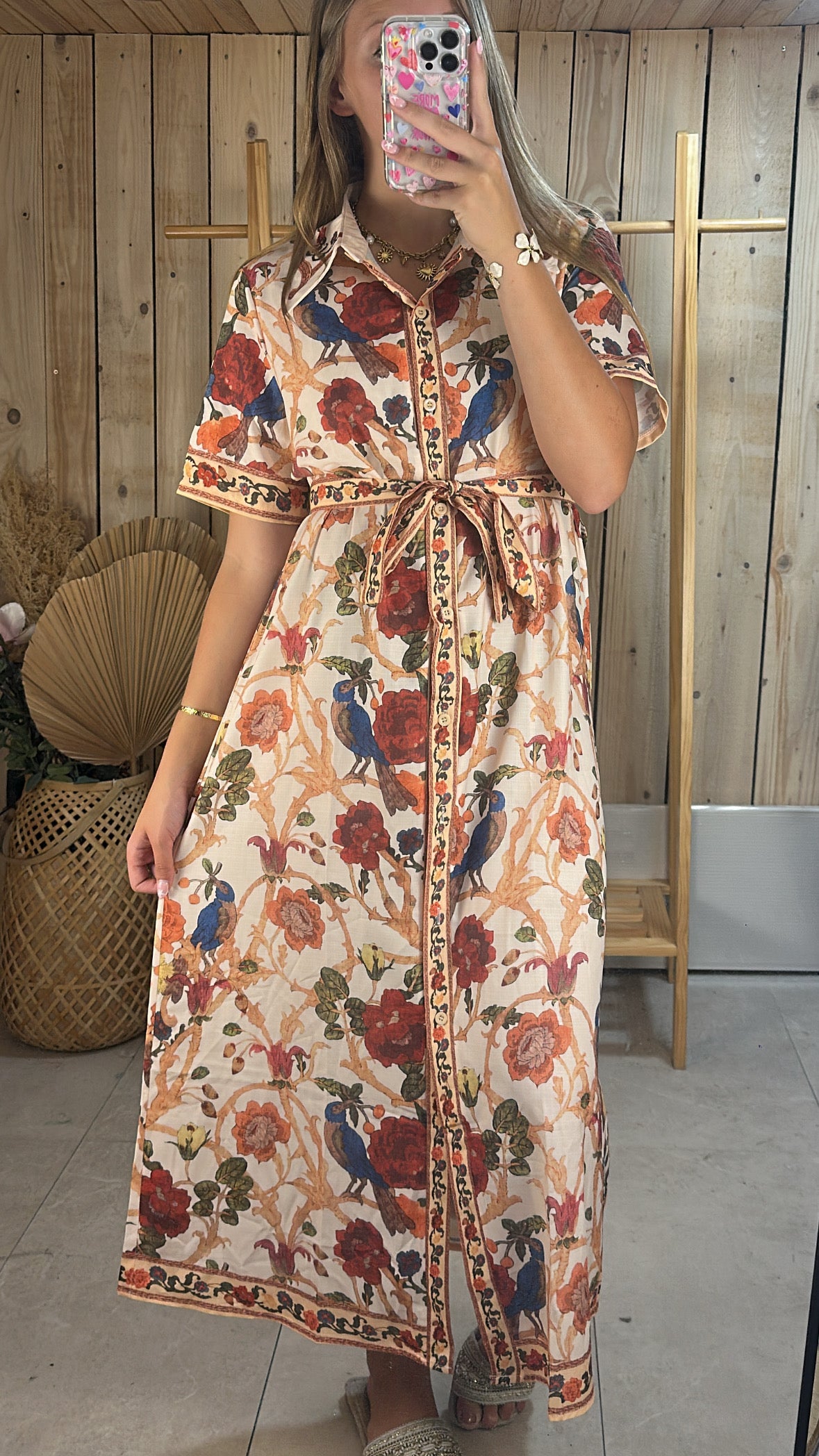 Robe chemise longue