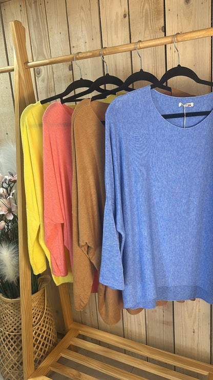 Pull uni grande taille