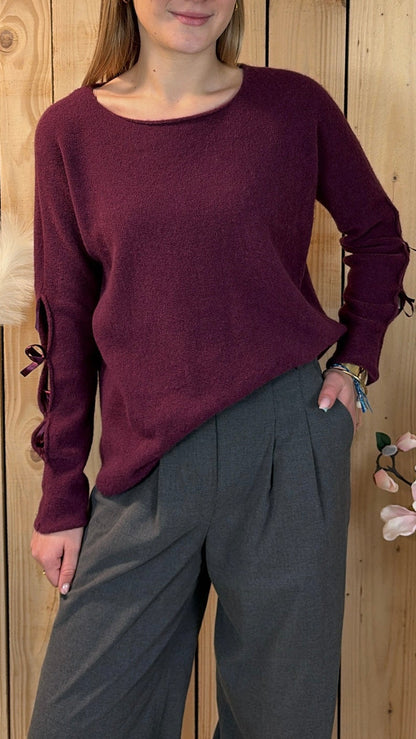 Pull bordeaux
