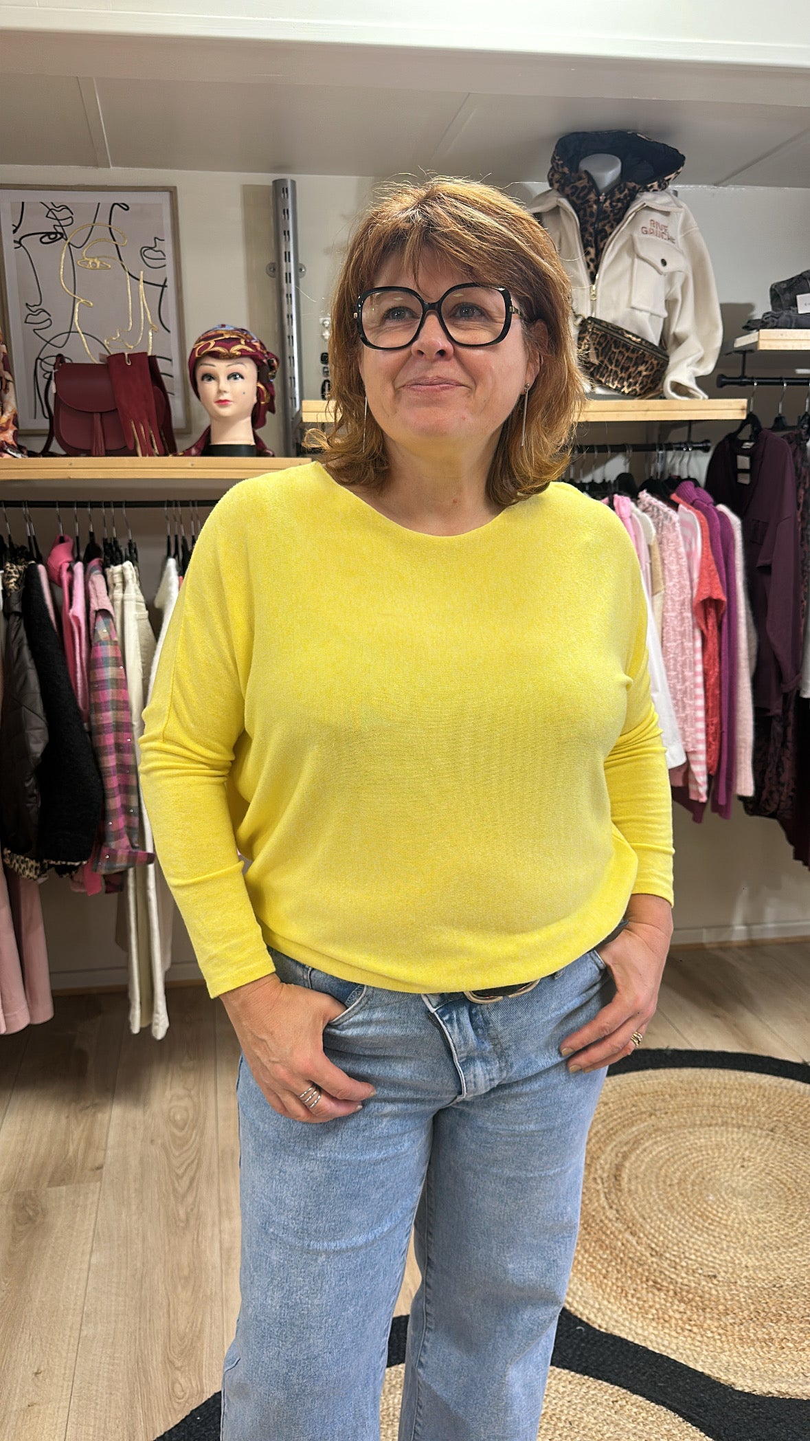 Pull uni grande taille