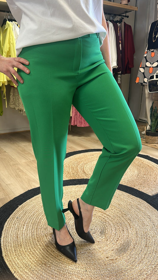 Pantalon carotte vert