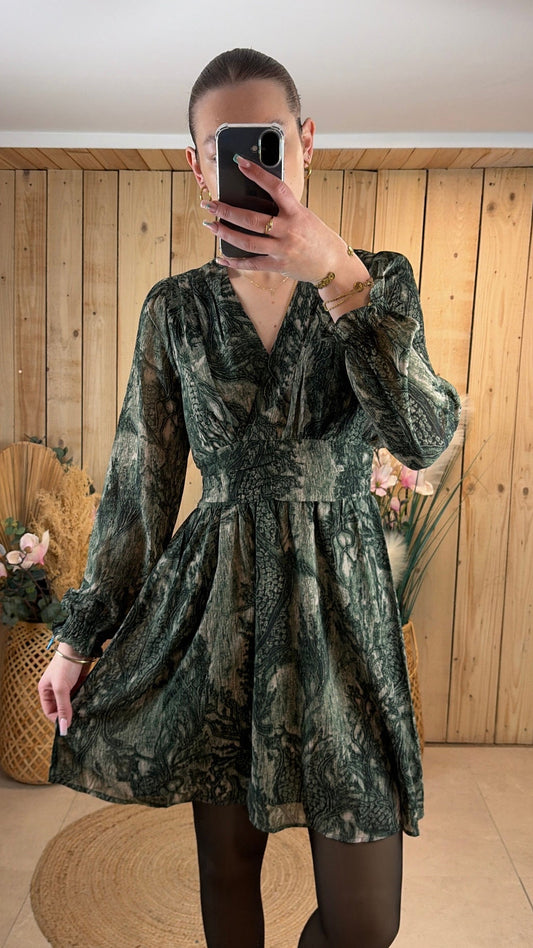 Robe courte verte