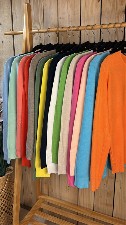 Pull classique en viscose