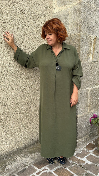 Robe longue grande taille