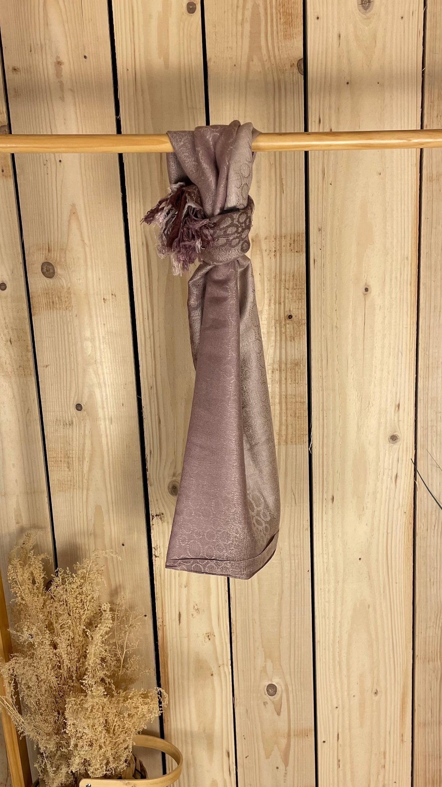 Foulard choco/beige